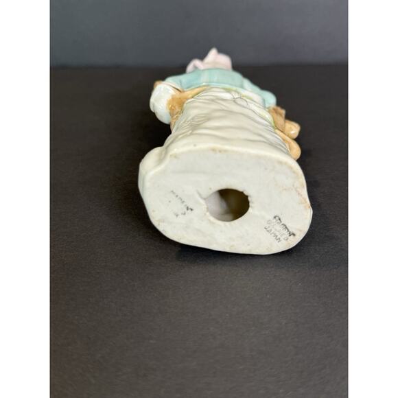 Vintage Occupied Japan Colonial Boy Figurine 6” Hand Painted Porcelain Statue - Picture 3 of 6